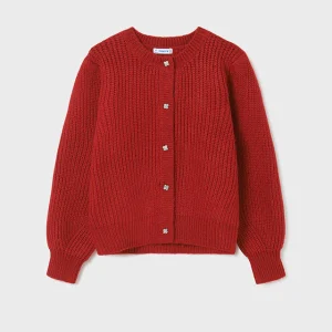 Sueter Tejido Rojo Niña Junior Mayoral M7376